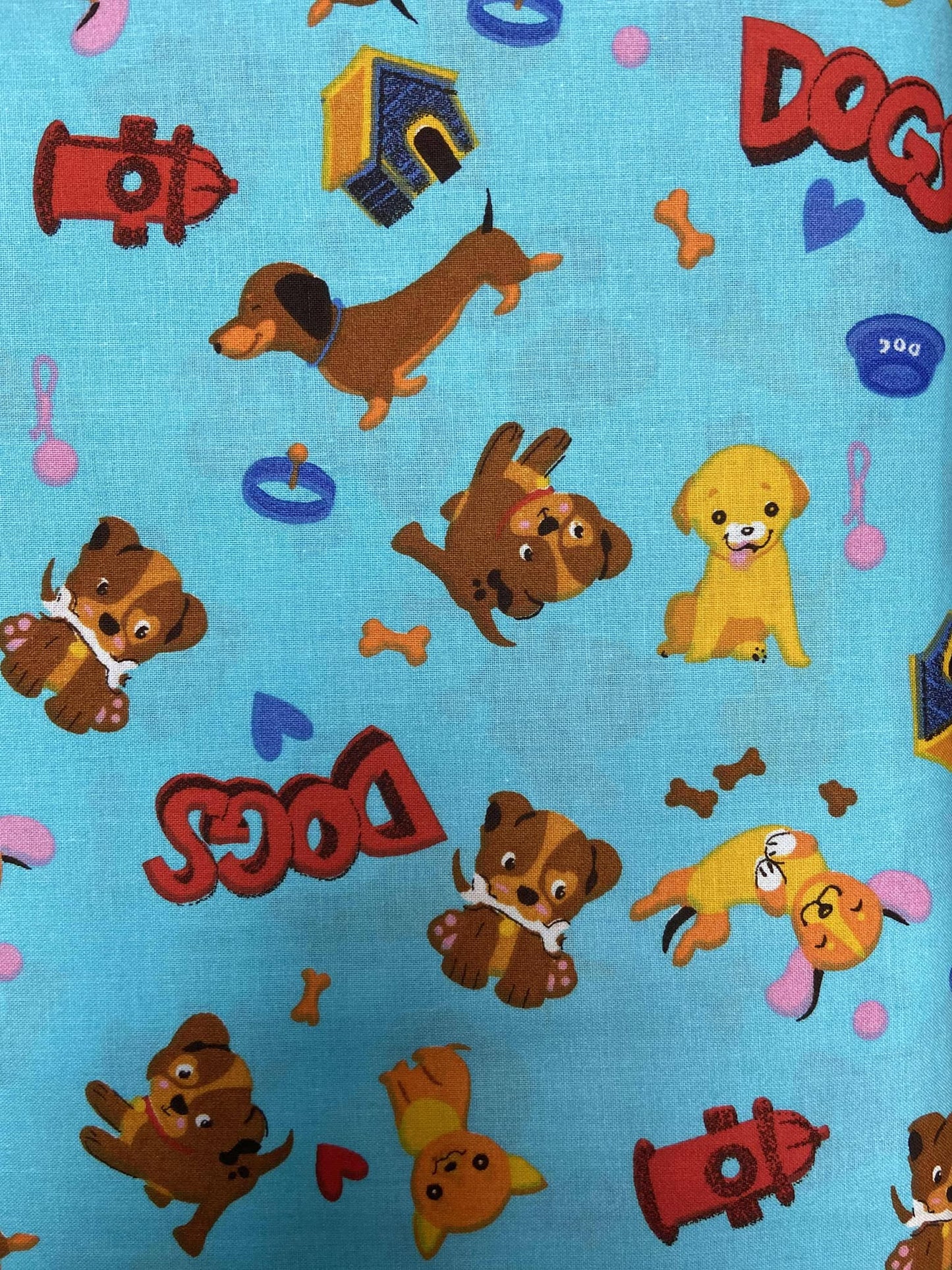 Tissu Chien 100% coton