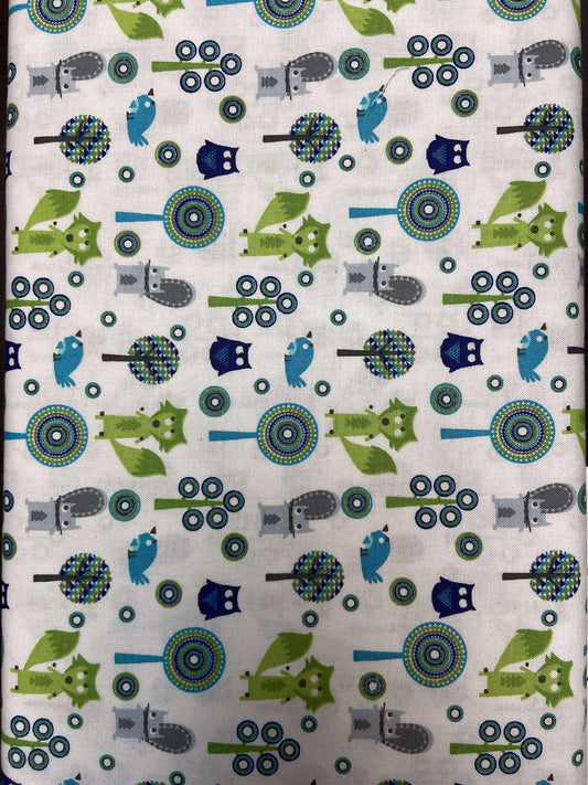 Tissu 100% coton renard