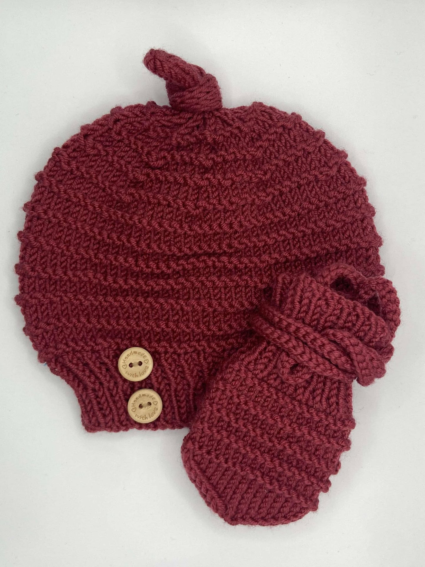 Bonnet et mitaine pour bébé